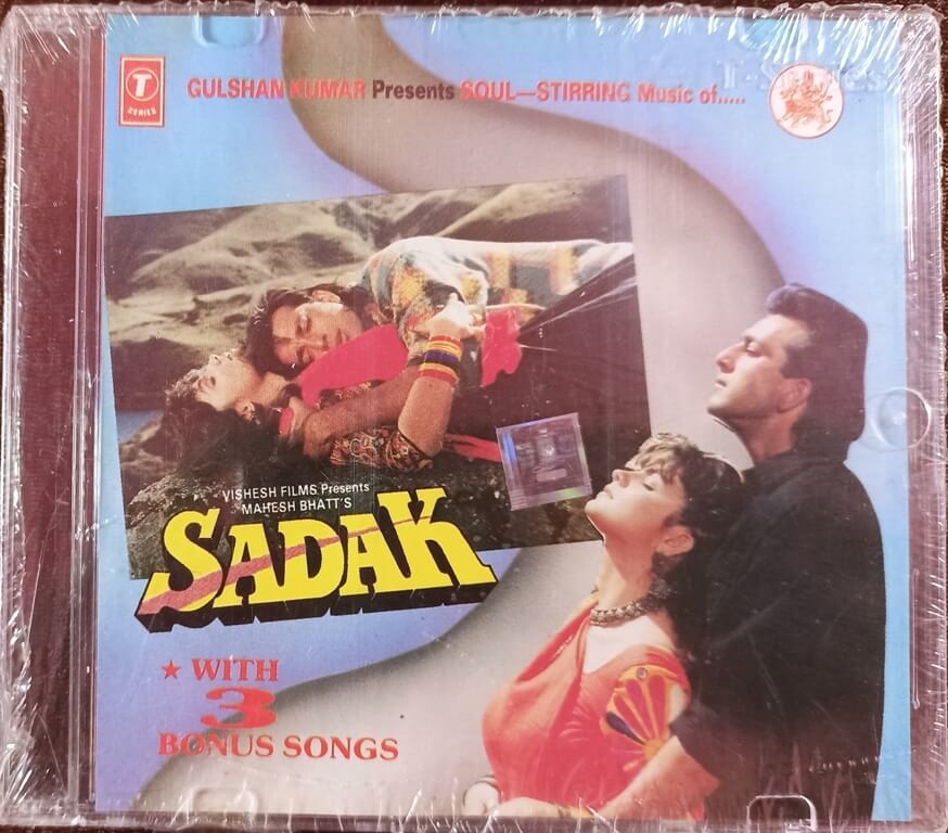Sadak (1991) Nadeem Shravan Pre-Owned T-Series Audio CD