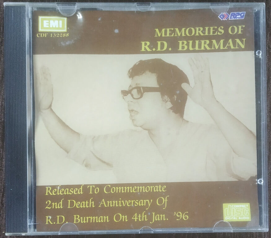 MEMORIES OF R.D. BURMAN: Released To Commemorate 2nd Death Anniversary Of R.D. Burman On 4th Jan. '96 - (1996) RD Burman Bollywood OST Compilation Bollywood OST Compilation Pre-Owned EMI Imported Audi