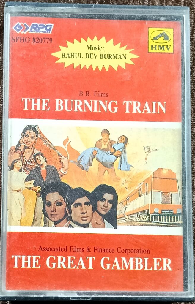 The Burning Train (1979) R.D. Burman / The Great Gambler (1978) R.D. Burman Pre-Owned HMV-RPG Audio Cassette