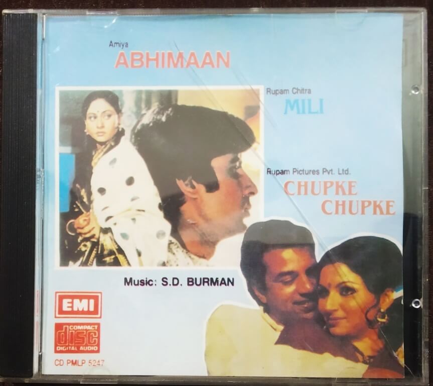 Abhimaan (1973) S.D. Burman / Chupke Chupke (1975) S.D. Burman / Mili (1975) S.D. Burman Pre-Owned Imported Audio CD