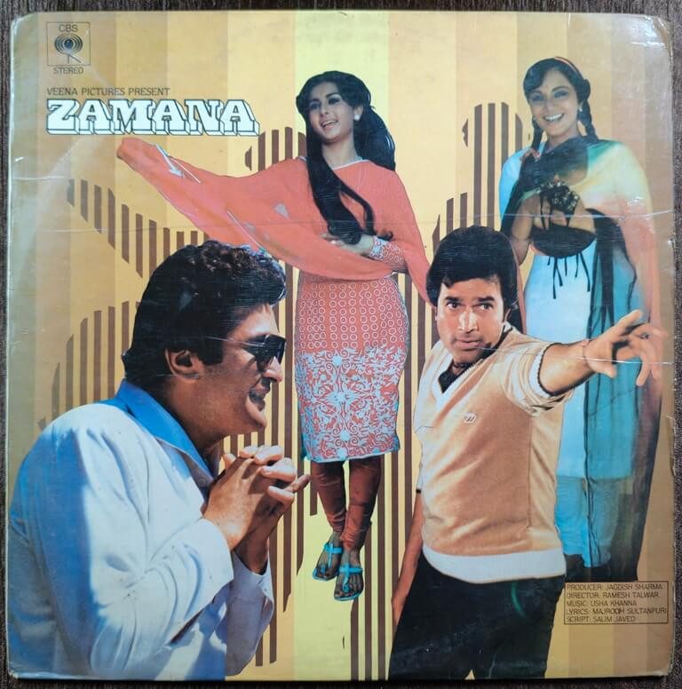 Zamana (1985) Usha Khanna Pre-Owned CBS Vinyl, 12" LP Record