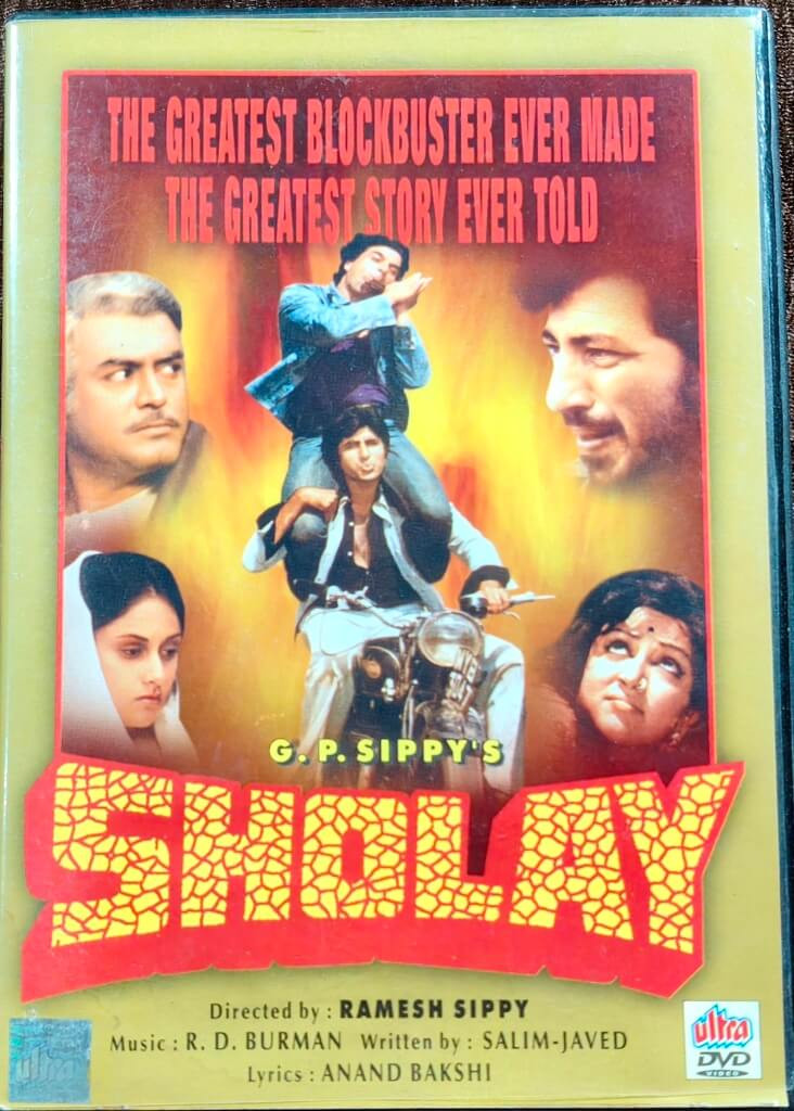 Sholay (1975) Director-Ramesh Sippy & Music-R. D. Burman Mainstream Hindi Movie Pre-Owned Ultra DVD