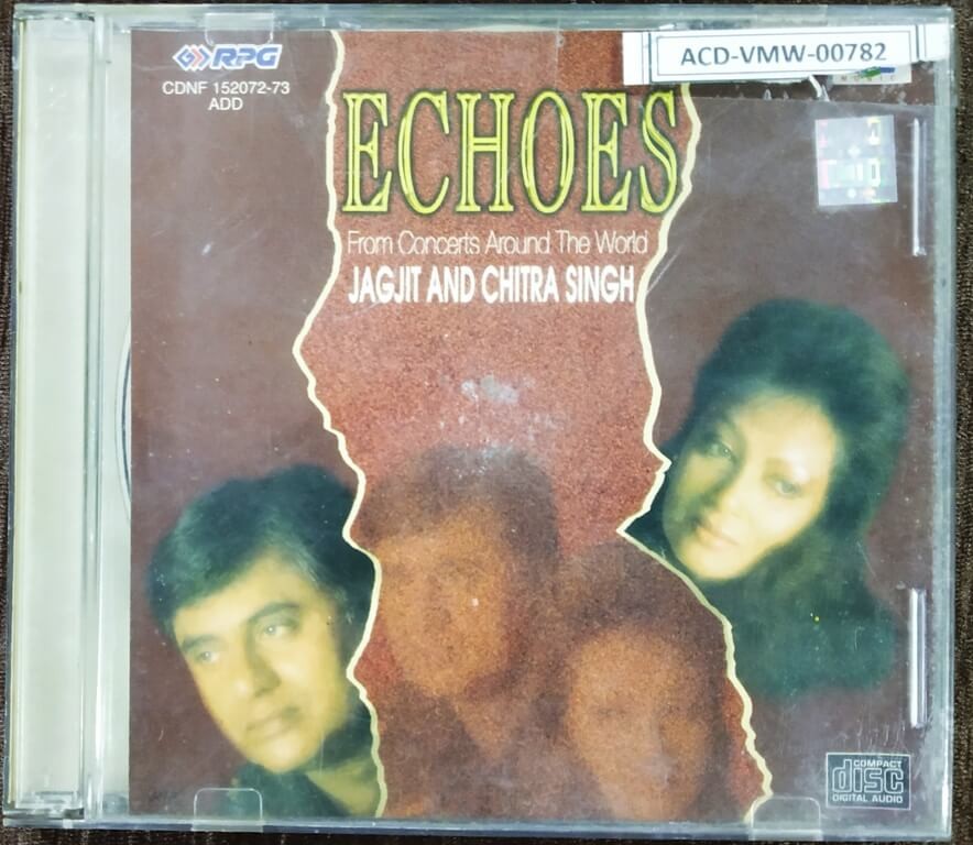 Jagjit & Chitra Singh – Echoes From Concerts Around The World (1986) Jagjit Singh Pre-Owned Sa Re Ga Ma, RPG Double Audio CD