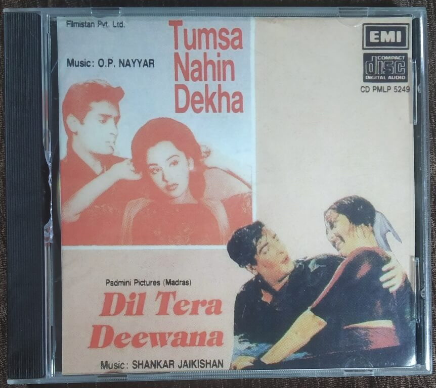 Tumsa Nahin Dekha (1957) Shankar-Jaikishan / Dil Tera Deewana (1962) O P Nayyar Pre-Owned EMI Imported Audio CD
