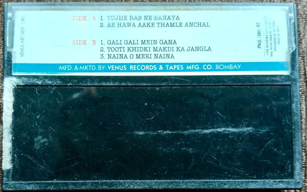 Yaad Rakhegi Duniya (1991) Anand-Milind Pre-Owned Venus Audio Cassette