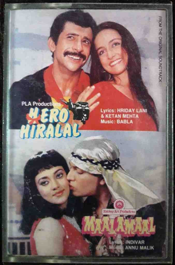Hero Hiralal (1988) Babla / Maalamaal (1988) Annu Malik Pre-Owned Venus Audio Cassette