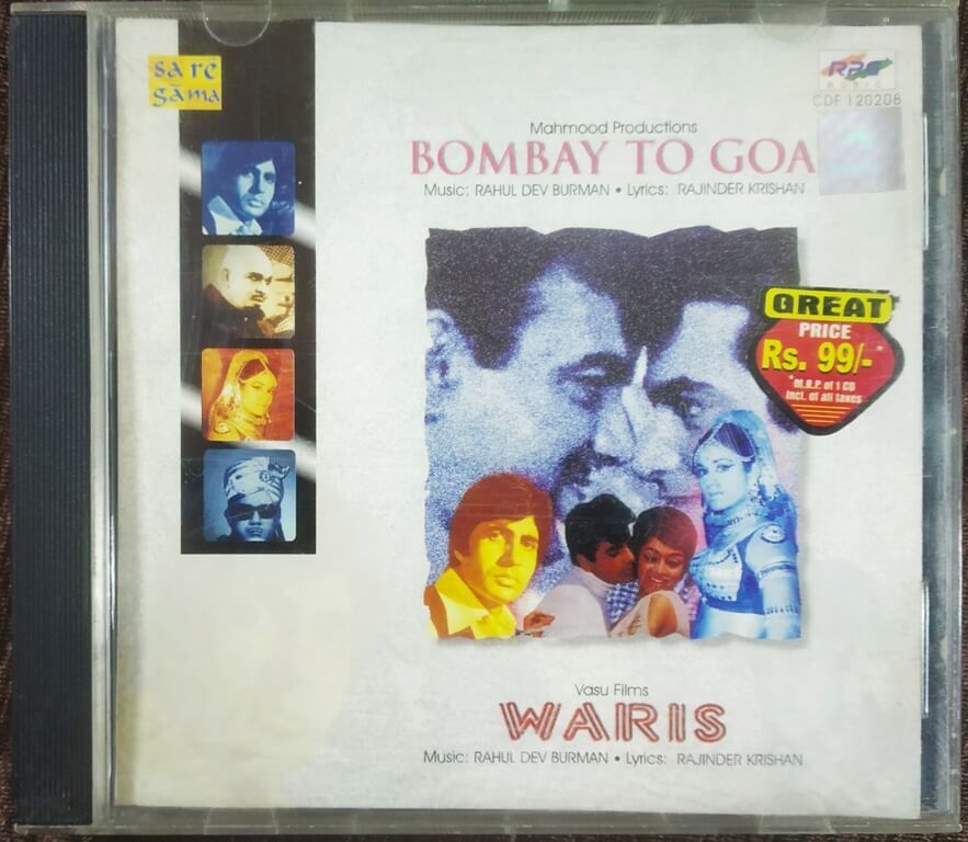 Bombay To Goa (1972) Rahul Dev Burman / Waris(1969) Rahul Dev Burman Pre-Owned  Audio CD