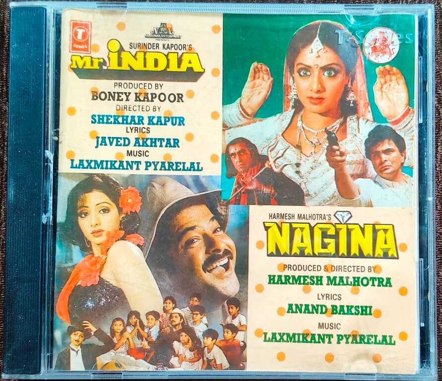 Mr. India (1986) Laxmikant-Pyarelal / Nagina (1987) Laxmikant-Pyarelal Pre-Owned T-Series 1st Edition Audio CD