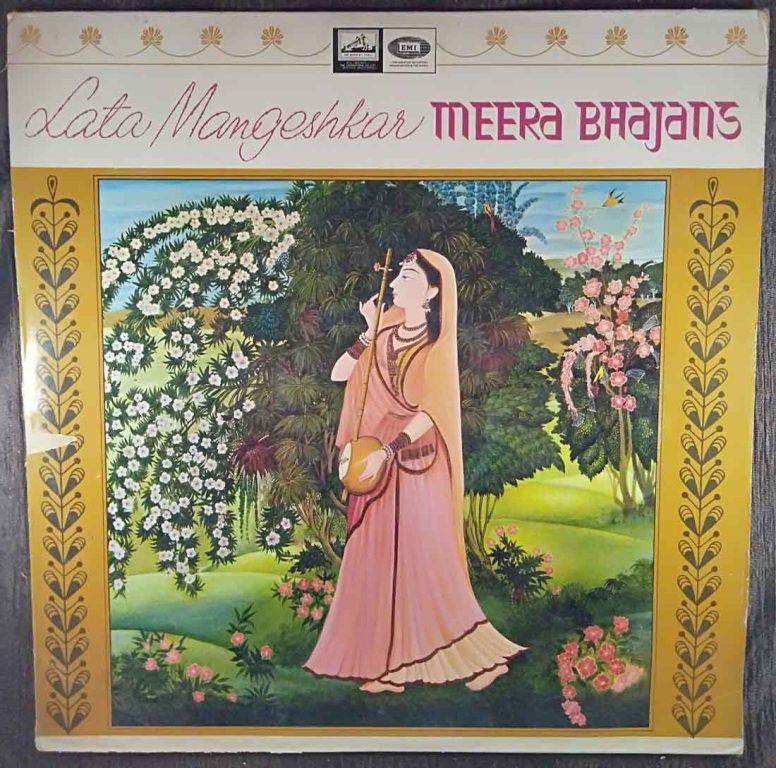 Lata Mangeshkar - Meera Bhajans (1968) Hridaynath Mangeshkar Pre-Owned Vinyl, 12" LP Record