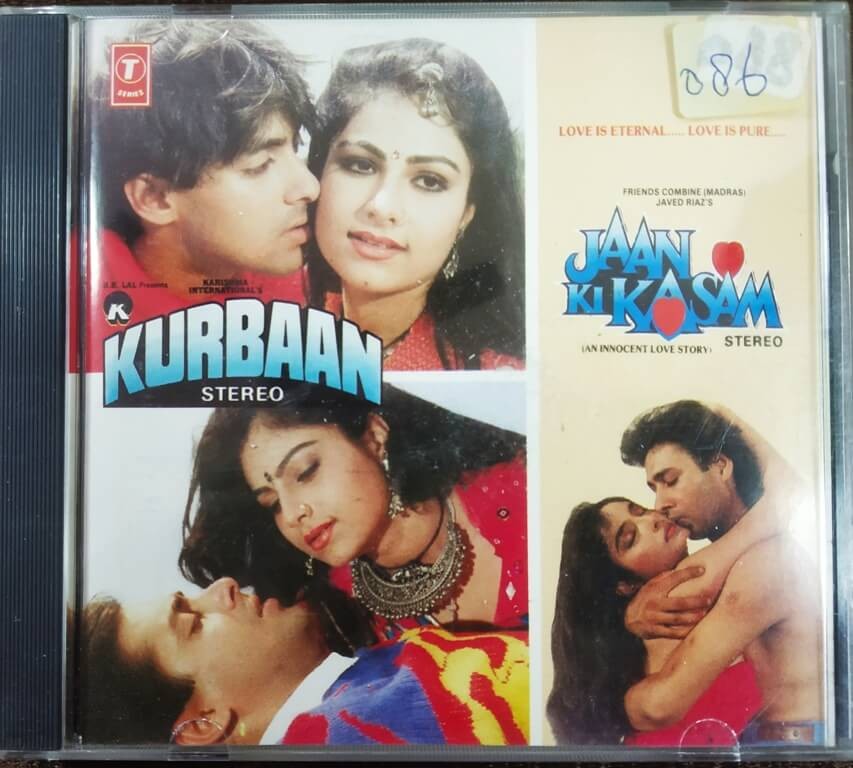 Kurbaan (1991) Anand-Milind / Jaan Ki Kasam (1991) Nadeem-Shravan Pre-Owned  Audio CD