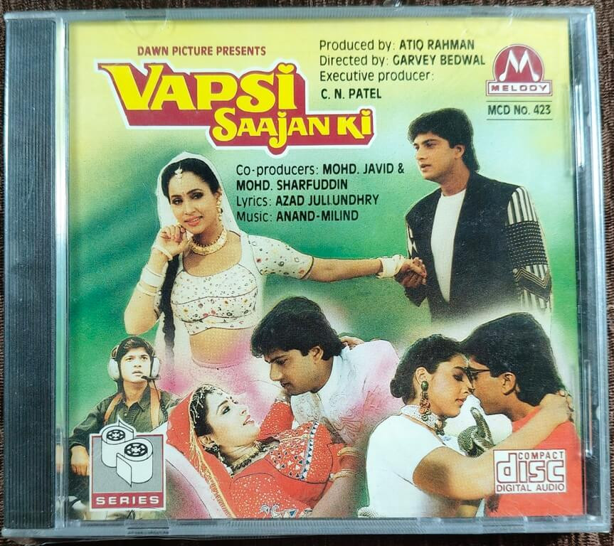 Vapsi Saajan Ki (1992) Anand-Milind Pre-Owned Melody, S-Series Imported Audio CD