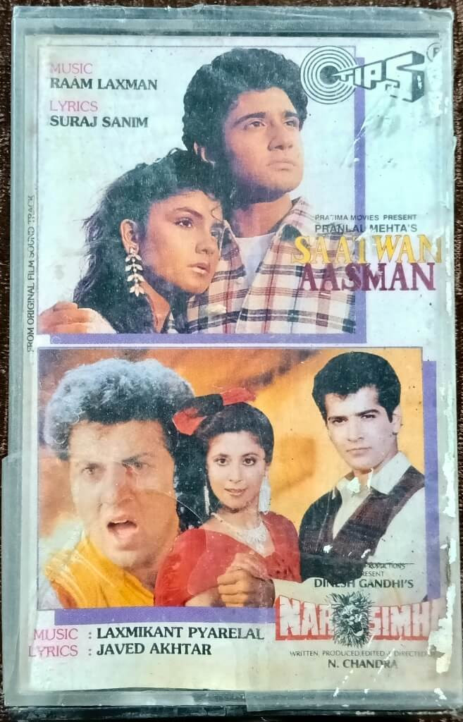 Saatwan Aasman (1991) Raam Laxman – Narsimha (1991) Laxmikant-Pyarelal Pre-Owned Tips Audio Cassette