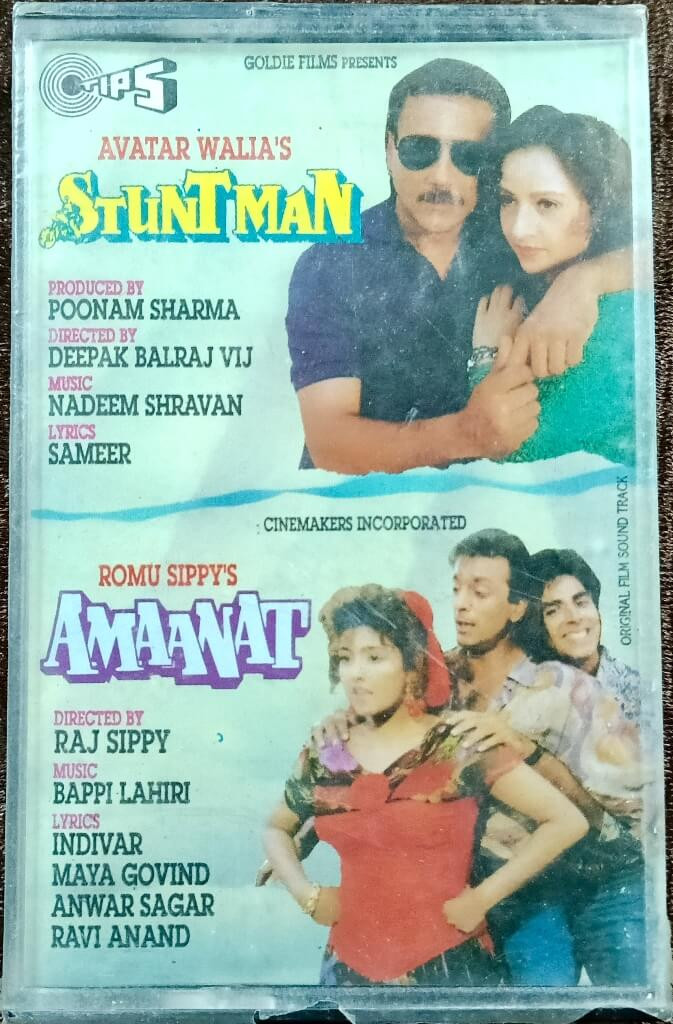 Stuntman (1994) Nadeem-Shravan – Amaanat (1994) Bappi Lahiri Pre-Owned Tips Audio Cassette