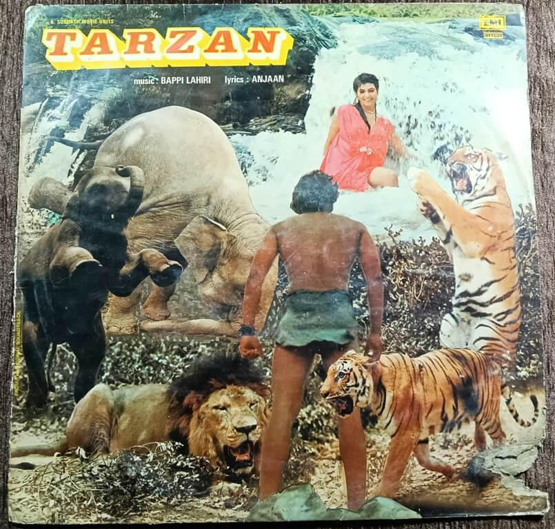 Tarzan (1985) Bappi Lahiri Pre-Owned His Master's Voice Vinyl, 12" HMV LP Record
