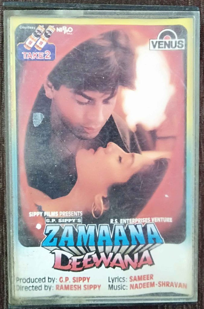 Zamaana Deewana (1995) Nadeem-Shravan Pre-Owned VENUS Audio Cassette