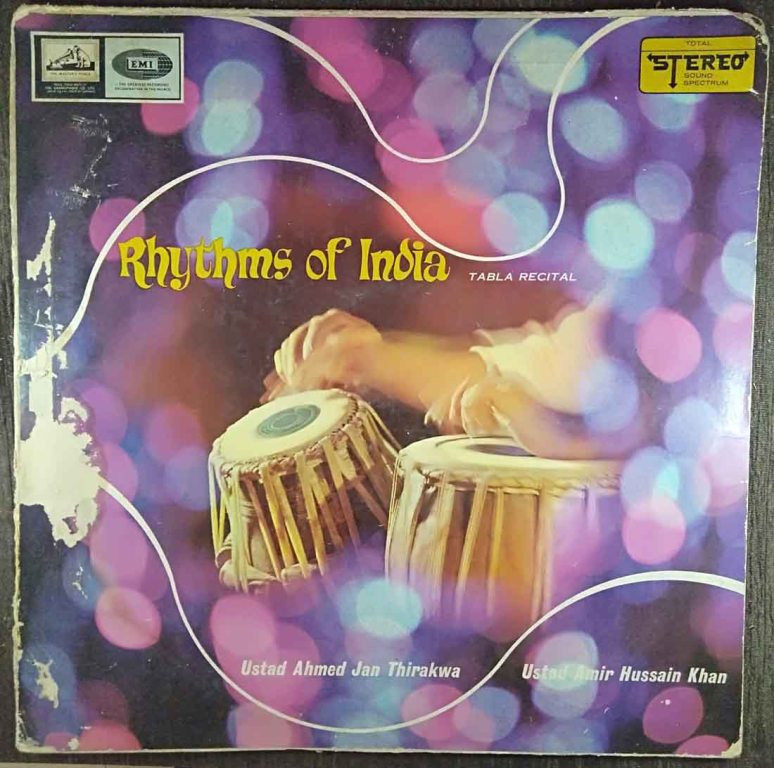 Ustad Ahmed Jan Thirakwa And Ustad Amir Hussain Khan – Rhythms Of India (Tabla Recital) (1969) Ustad Ahmed Jan Thirakwa And Ustad Amir Hussain Khan Pre-Owned Vinyl, 12" LP Record