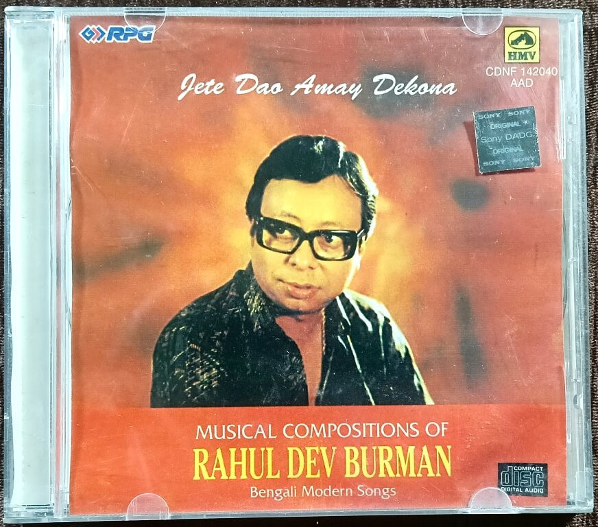 Rahul Dev Burman - Jete Dao Amay Dekona - Musical Compositions Of Rahul Dev Burman (1994) R. D. Burman Pre-Owned HMV Audio CD
