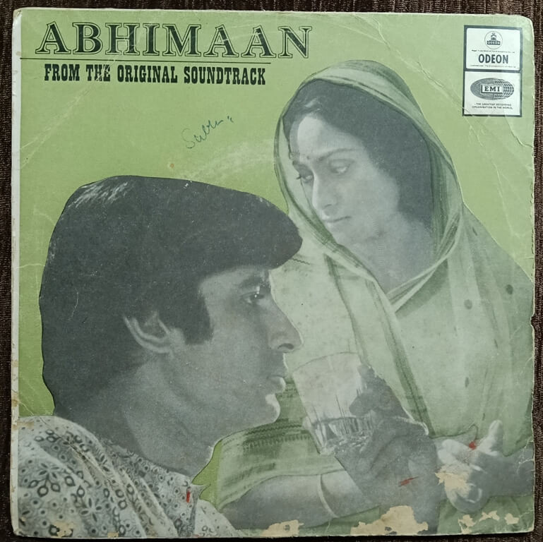 Abhimaan (1973) S.D. Burman Pre-Owned Vinyl, 7" Odeon EP Record