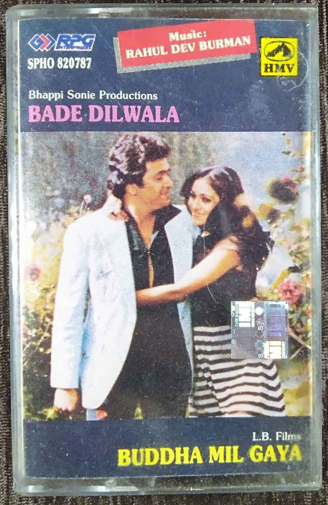 Bade Dilwala (1982) R.D. Burman / Buddha Mil Gaya (1971) R.D. Burman Pre-Owned RPG, HMV Audio Cassette