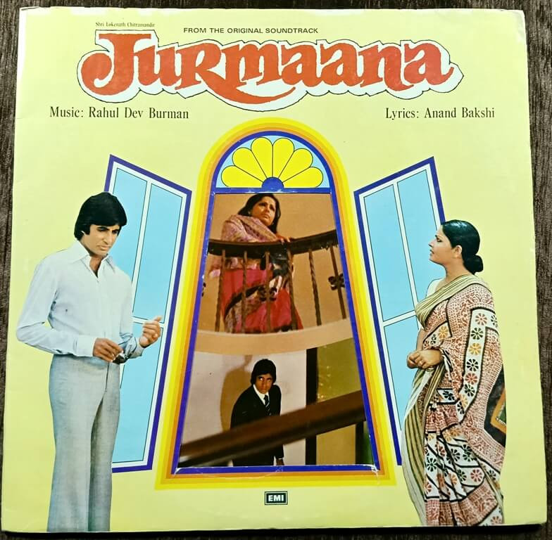 Jurmaana (1978) Rahul Dev Burman Pre-Owned Vinyl, 12" HMV Open Window Bookfold Cover HMV LP Record