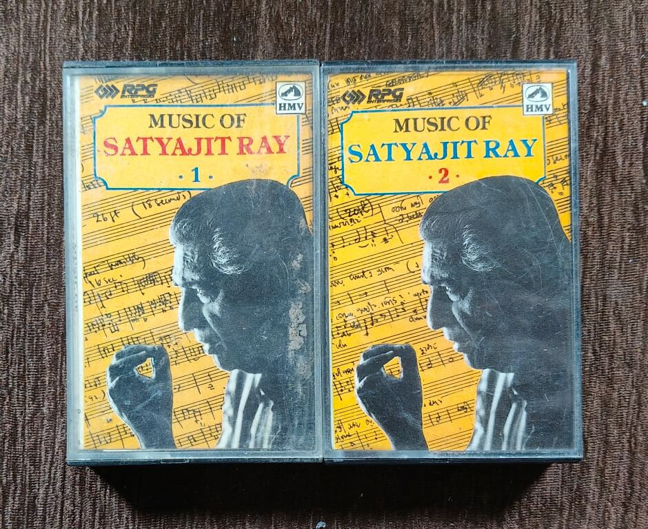 Satyajit Ray – Music of Satyajit Ray (1992) Bengali OST Pre-Owned HMV Double Audio Cassettes Set