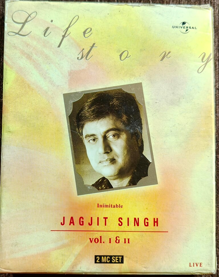 Jagjit Singh – Life Story (2001) Vol. 1 & Vol. 2 - Ghazal Compilation Album Pre-Owned Universal Double Audio Cassette Set