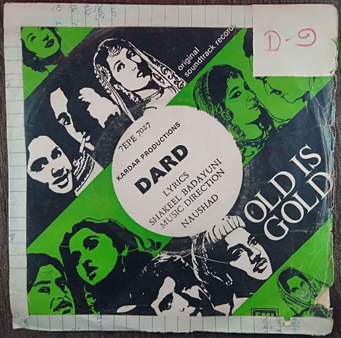 Dard (1947) Naushad Pre-Owned Vinyl, 7" EP Record