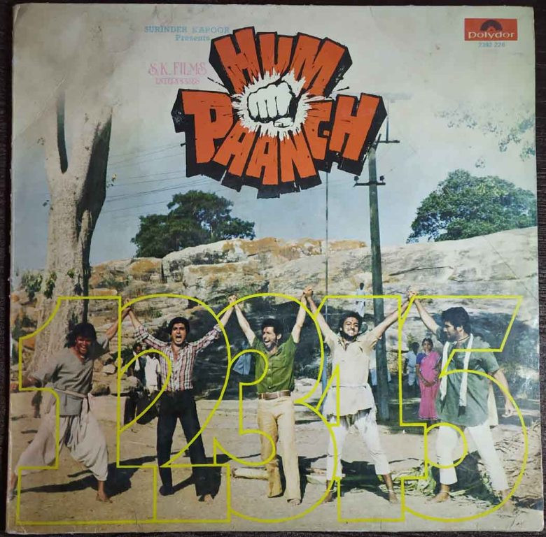 Hum Paanch (1980) Laxmikant-Pyarelal Pre-Owned Vinyl, 12" LP Record
