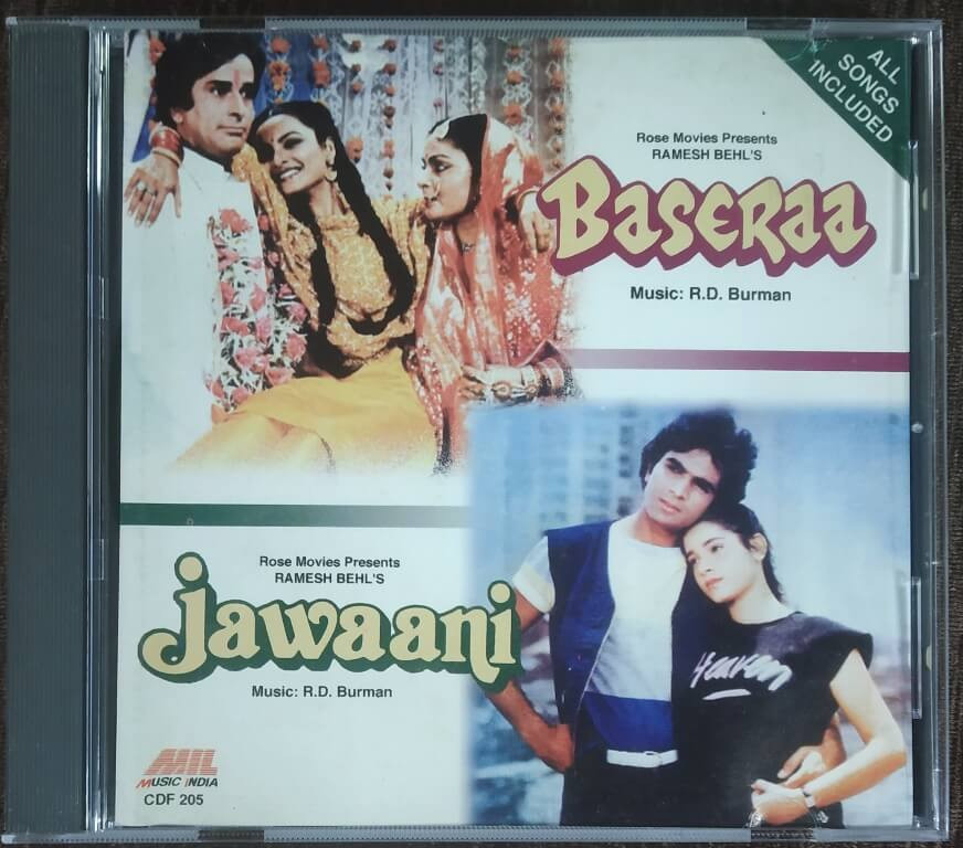 Baseraa (1981) R D Burman / Jawaani (1984) R D Burman Pre-Owned  MIL Audio CD