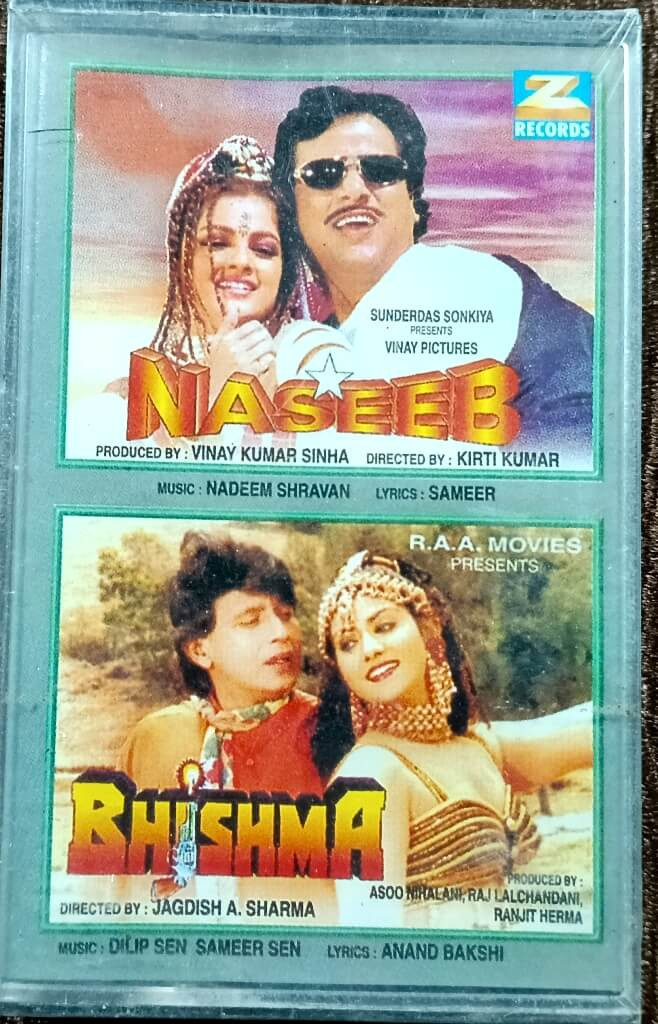 Naseeb (1997) Nadeem-Shravan – Bhishma (1996) Dilip Sen - Sameer Sen Pre-Owned Zee Records Audio Cassette