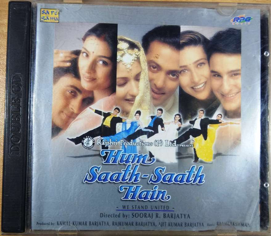 Hum Saath Saath Hain (1999) Raam laxman Pre-Owned RPG, Sa Re Ga Ma Imported Double Audio CD
