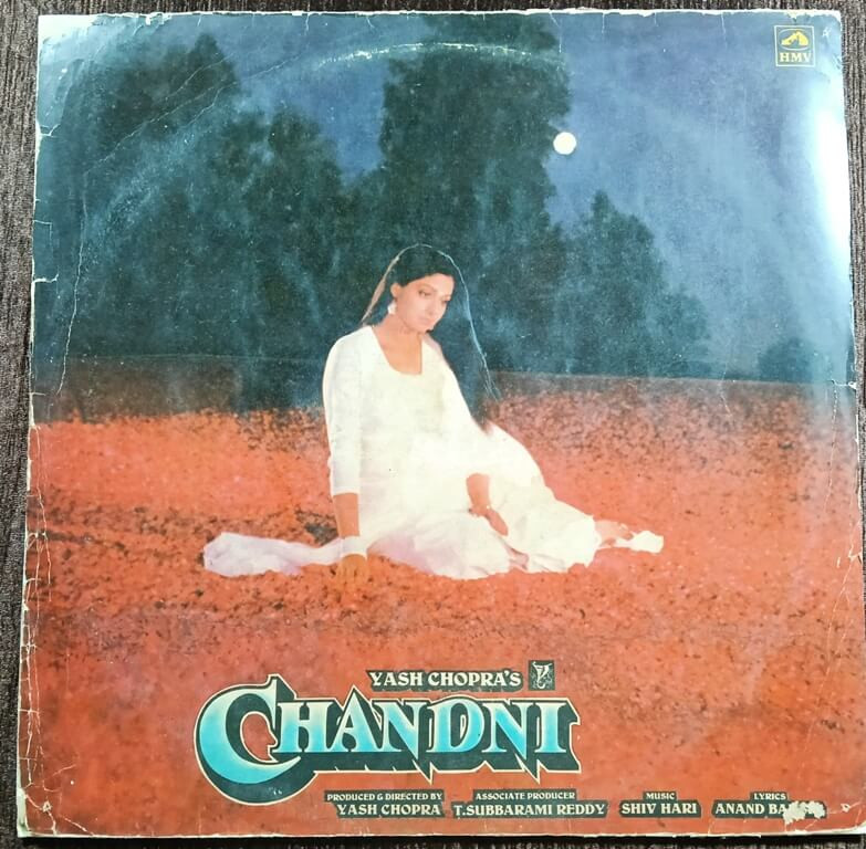 Chandni (1989) Shiv-Hari Pre-Owned Vinyl, 12" HMV LP Record