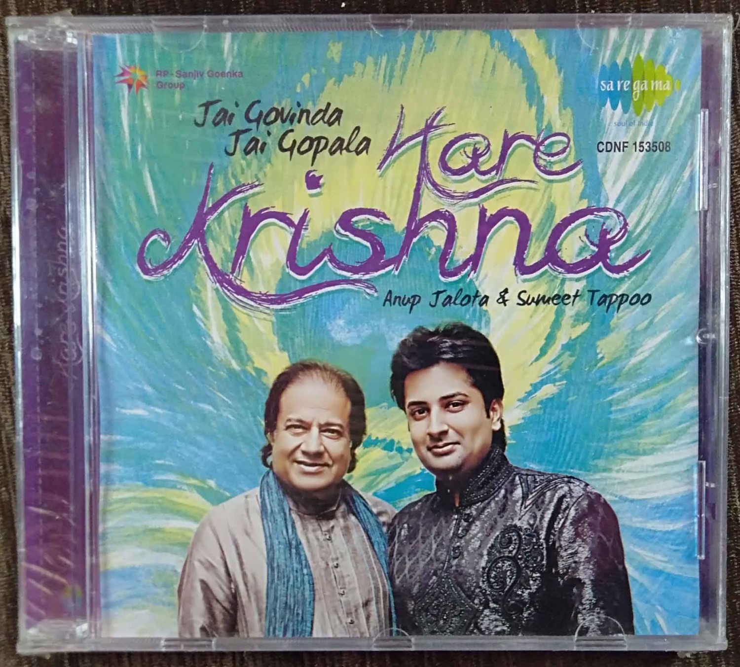 Anup Jalota & Sumeet Tappoo - Jai Govinda Jai Gopala Hare Krishna (2013) Sumeet Tappoo Pre-Owned SA RE GA MA Audio CD
