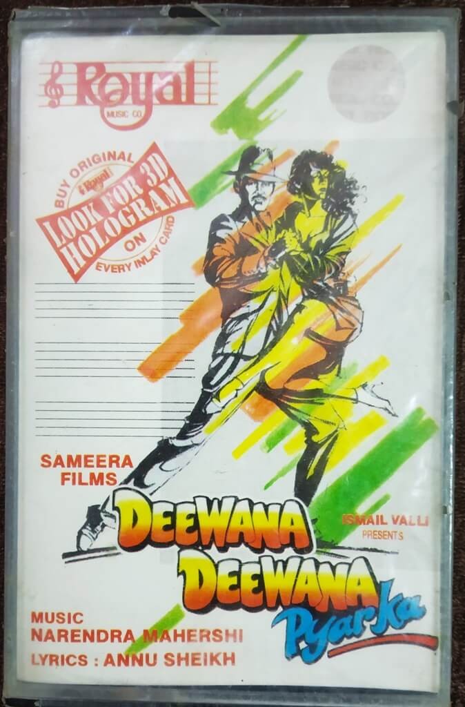 Deewana Deewana Pyar Ka (1995) Narendra Mahershi Pre-Owned Royal Music Audio Cassette
