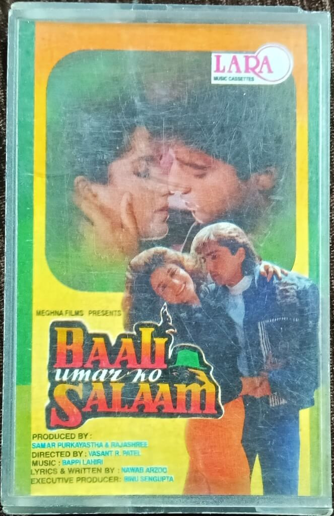 Baali Umar Ko Salaam (1992) Bappi Lahiri Pre-Owned Lara Music Audio Cassette