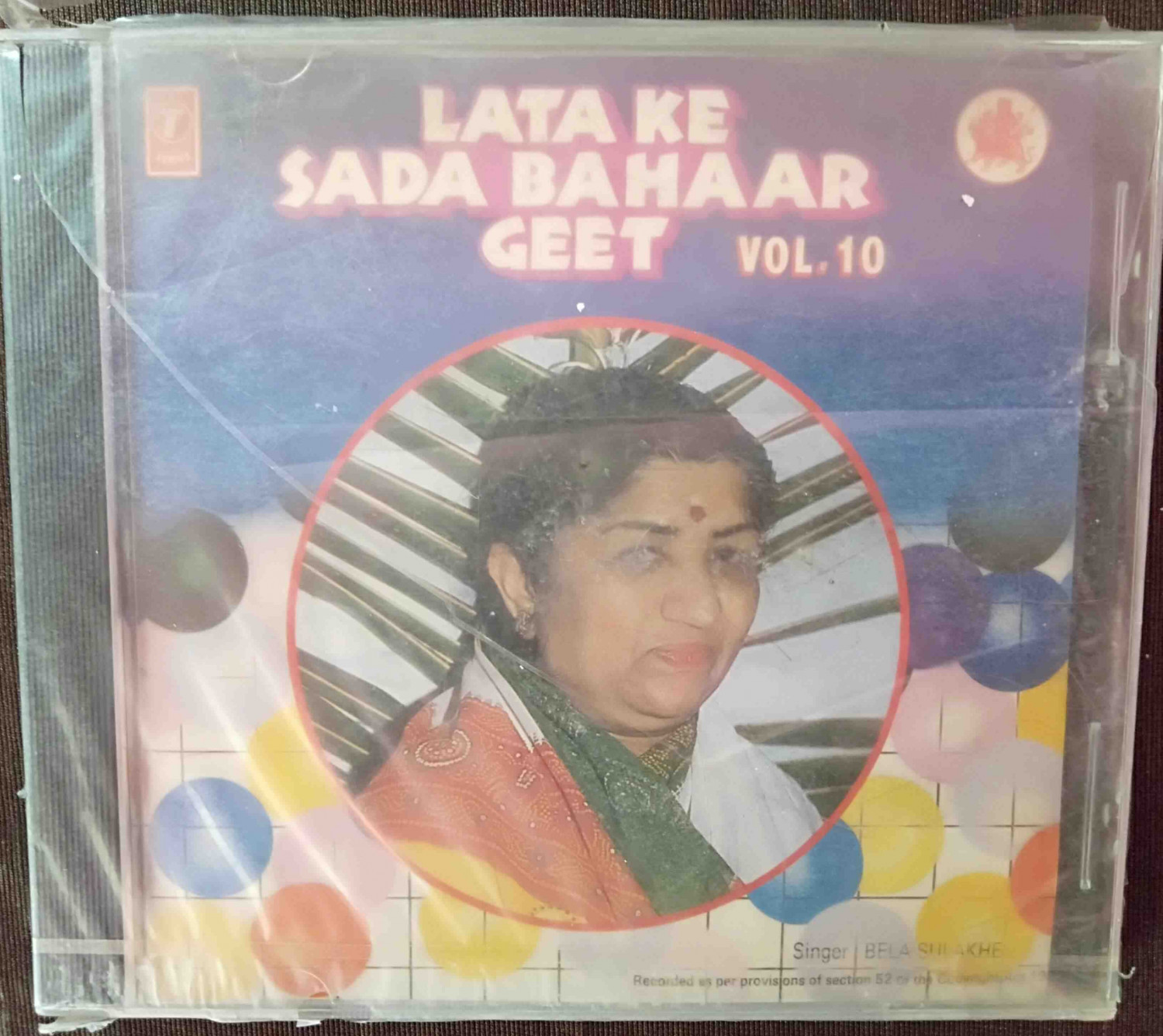 Bela Sulakhe - Lata Ke Sada Bahaar Geet Vol. 10 (1993) Compilation Pre-Owned T-Series Audio CD