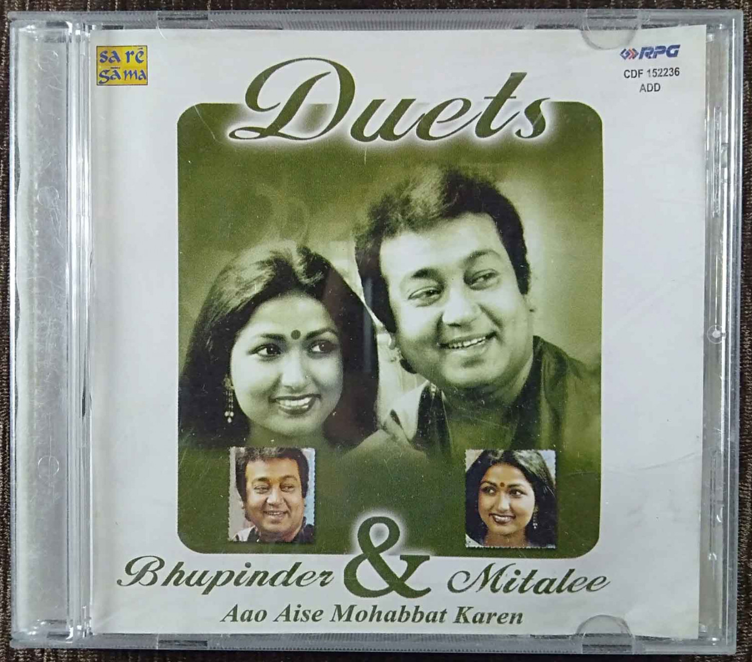 Bhupinder & Mitalee - Duets - Aao Aise Mohabbat Karen (2004) Album Pre-Owned SA RE GA MA, RPG Audio CD