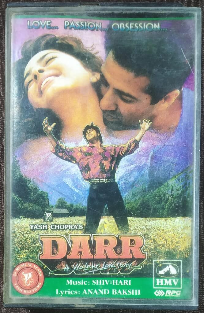 Darr - A Violent Love Story  (1993) Shiv Hari Pre-Owned HMV Audio Cassette