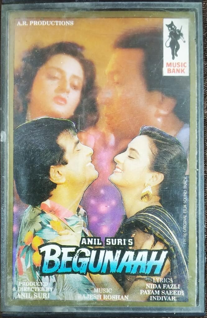 Begunaah (1991) Rajesh Roshan Pre-Owned Music Bank Audio Cassette