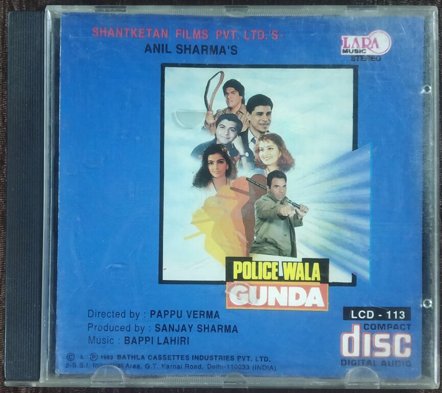 Policewala Gunda (1993) Bappli Laheri Pre-Owned Lara Music-Gemini Imported Audio CD