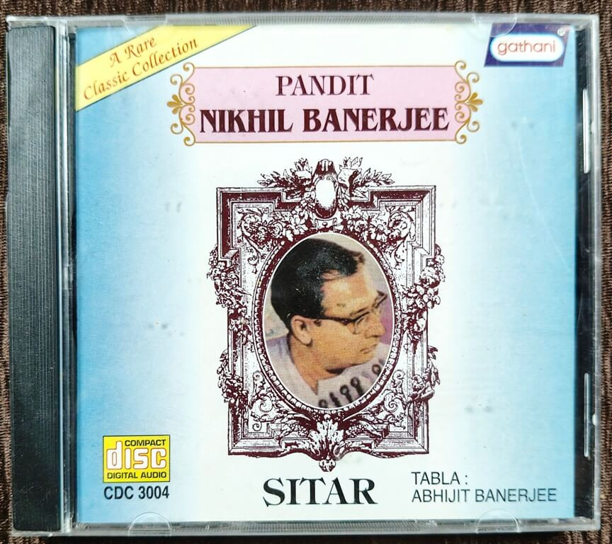 Pandit Nikhil Banerjee - Sitar (2000) Abhijt Banerjee Pre-Owned Gathani Audio CD