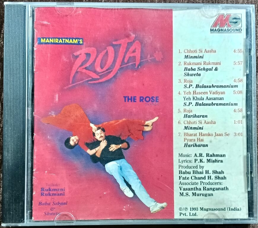 Roja (The Rose) (1992) A.R. Rahman / Ragga Raaga (1993) Salim-Sulaiman Pre-Owned OMI –Magnasound Imported Audio CD