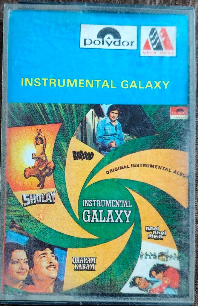 Instrumental Galaxy - Original Instrumental Album from Hindi Bollywood OST (1981) OST Instrumental Compilation Album Pre-Owned Music India Audio Cassette