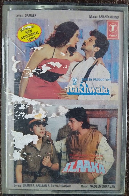 Rakhwala (1989) Anand-Mlind / Ilaaka (1989) Nadeem-Shravan Pre-Owned T-Series Audio Cassette