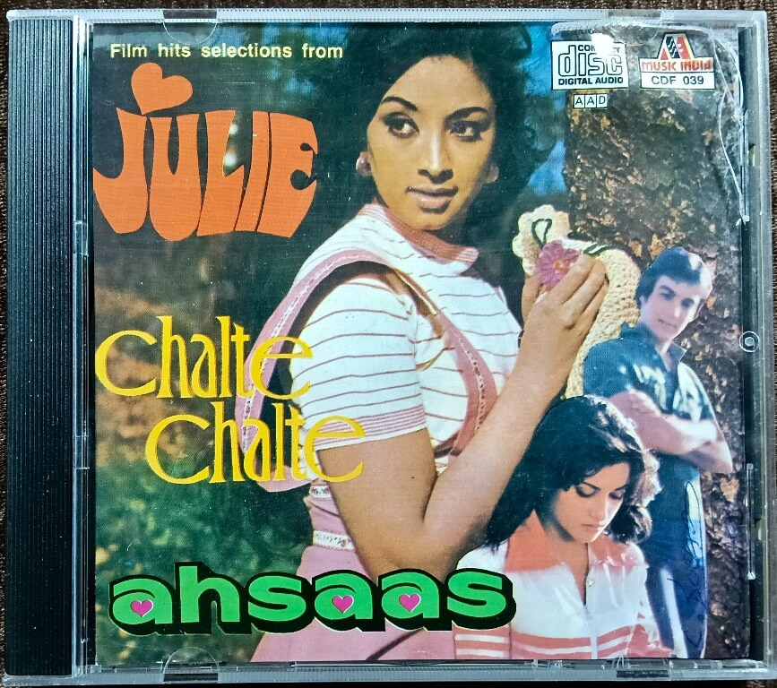 Julie (1975) Rajesh Roshan / Chalte Chalte (1974) Bappi Lahiri / Ahsaas (1979) Bappi Lahiri Pre-Owned Music India Audio CD