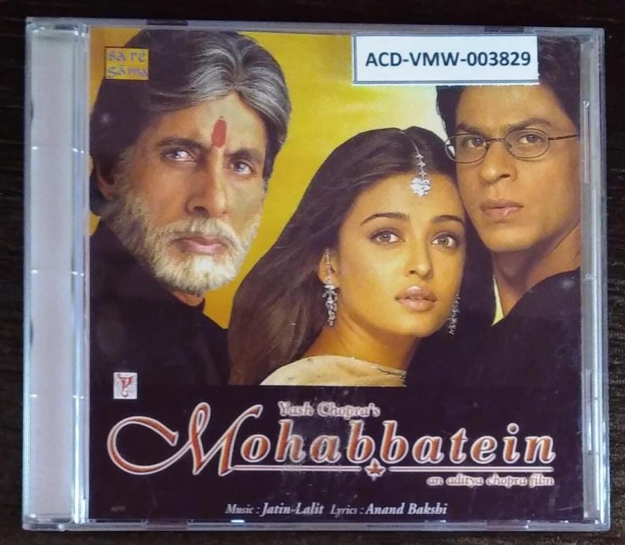 Mohabbatein (2000) Jatin-Lalit Pre-Owned Sa Re Ga Ma, RPG Audio CD