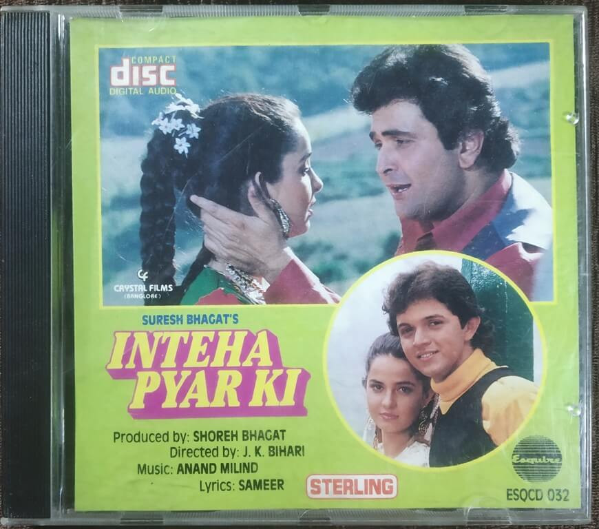 Inteha Pyar Ki (1992) Anand Milind Pre-Owned Sterling Audio CD