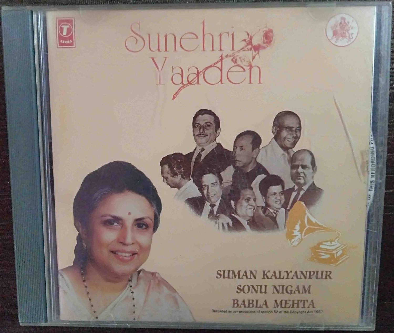 Suman Kalyan Pur, Sonu Nigam & Babla Mehta - Sunehri Yaaden (1995) Compilation Pre-Owned T-Series Audio CD