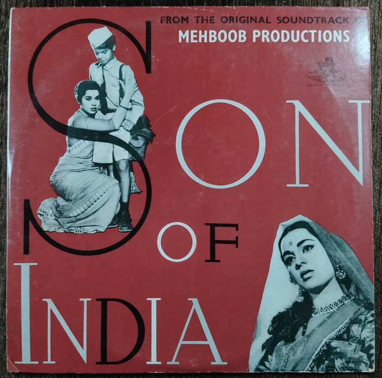 Son Of India (1962) Naushad Pre-Owned ODEON Vinyl, 12" LP Record