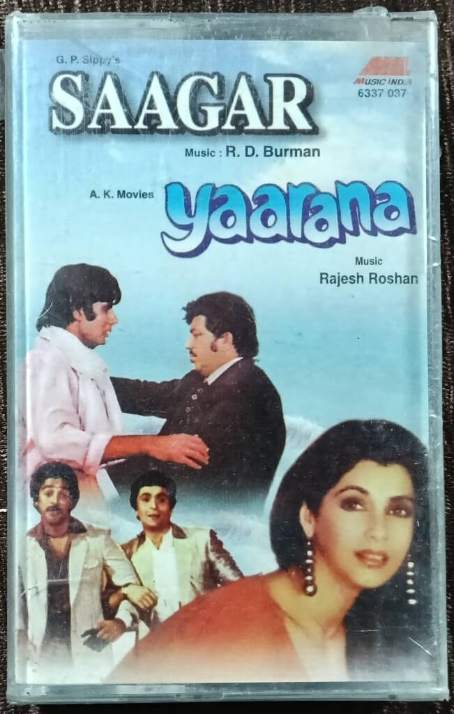 Saagar (1985) R D Burman / Yaarana (1981) Rajesh Roshan Pre-Owned Music India Audio Cassette